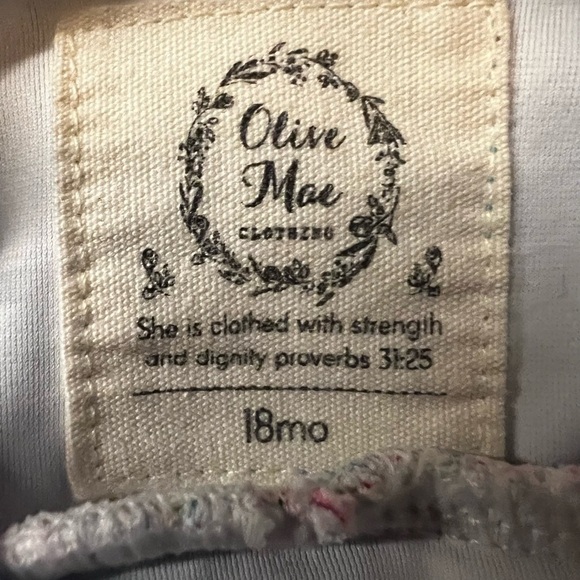 Olive Mae Baby Girl Floral Blue and Pink Swimsuit Size 18 Months - Picture 4 of 7